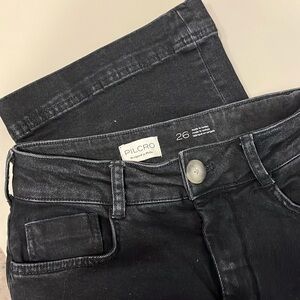 Pilcro The Skipper High Rise Crop Wide Leg Jeans